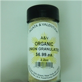 A&V Organic Onion Granulated (2.2oz.)
