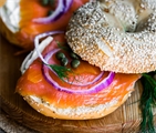 Large Bagel with Smoked Salmon & Cream Cheese