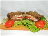 Smoked Salmon On Pumpernickle