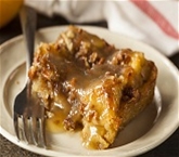 Caramel Apple Pecan Bread Pudding