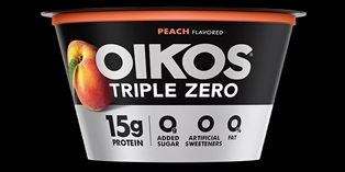 Oikos Triple Zero Peach Yogurt (5.3 oz)