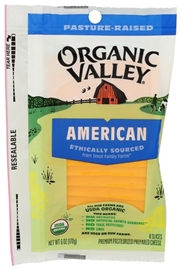 Organic Valley Yellow American Cheese  (6oz)