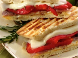 Panini Prosc.Mozz.Pepper Roasted  &amp; Arugula