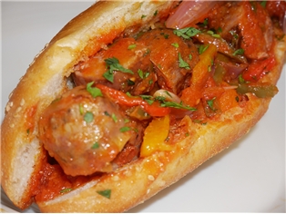 Hero Sausage &amp; Peppers
