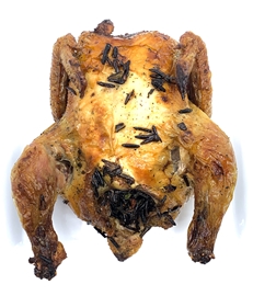 Stuffed Cornish Hen (Stuffed W/ Wild Rice Leaks &amp; Mushrooms)