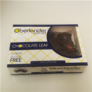 Oberlander Chocolate Leaf Cookies (12oz.)