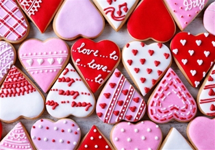 Valentine'S Cookies Tray
