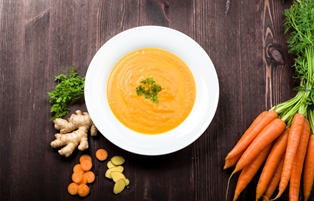 Gluten Free Carrot &amp; Ginger Soup
