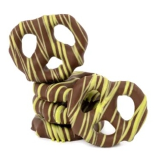 A&amp;V Milk Chocolate Pistachio Drizzled Mini Pretzels (8oz)