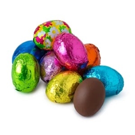 Dark Chocolate Foiled Easter Eggs