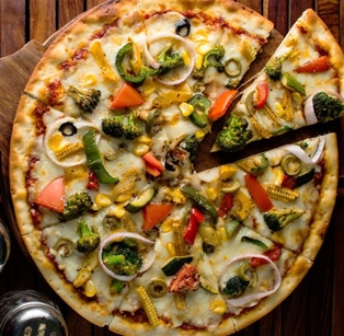 A&amp;V Frozen Organic Vegetable Pizza