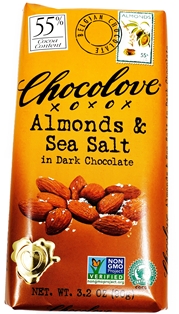 Chocolove Salt and Almonds Dark Chocolate Bar 3oz