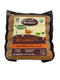 Bilinski's Organic Mild Italian Chicken Sausage