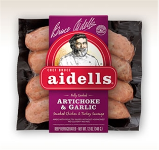 Aidells Chicken Sausages W/ Artichoke &amp; GARLIC