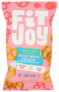Fitjoy White Cheddar Pretzels 4.5oz