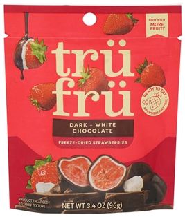 Tru Fru Freeze Dried Strawberries in Dark &amp; White Chocolate (3.4 oz)