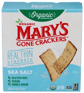 Mary's Gone Organic Real Thin Sea Salt Crackers 4oz