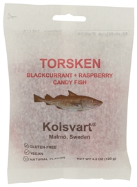 Kolsvart Blackcurrant &amp; Raspberry  Candy Fish (4.2 oz)